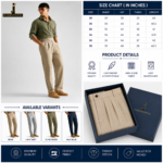 Premium Men's Straight Fit Pants - Image 2