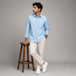 Light Blue Striped Shirt